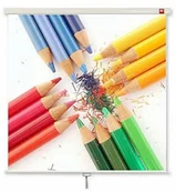 Ekrany projekcyjne - AVTek ekran projekcyjny WALL STANDARD 200 (sufitowy,ścienny rozwijany ręcznie 200x200cm) MULAVTEKR0007 - miniaturka - grafika 1