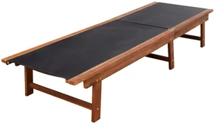 vidaXL vidaXL Leżak z drewna akacjowego - Leżaki ogrodowe - miniaturka - grafika 2