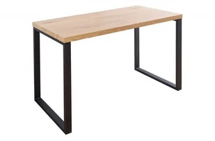 King Home Biurko OAK 128 dąb - fornirowany MDF, nogi metalowe BT31WEEI/IA1-1 - Biurka - miniaturka - grafika 2
