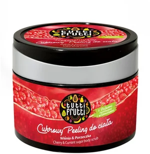 Tutti Frutti Tutti Frutti Wiśnia&Porzeczka Regenerujący cukrowy peeling do ciała 300g - Peelingi i scruby do twarzy - miniaturka - grafika 3