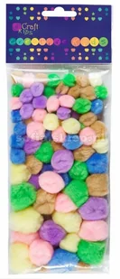 Dalprint Pompony akrylowe mix pastel - Zabawki kreatywne - miniaturka - grafika 2