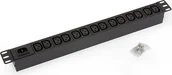 Listwy zasilające - Triton Listwa zasilająca przepięciowa RAB-PD-X10-A1 15szt. gniazd czarna - miniaturka - grafika 1