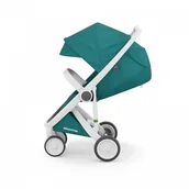 Wózki dziecięce - Greentom Greentom Classic white/teal - miniaturka - grafika 1