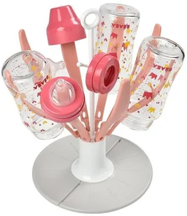 Beaba Składana Suszarka do Butelek i Akcesoriów Kwiat Pink - Inne akcesoria do pielęgnacji dzieci - miniaturka - grafika 5