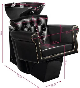 Gabbiano ACTIVESHOP MYJNIA FRYZJERSKA BERLIN CZARNA/CZARNA MISA AS_128136 - Myjki fryzjerskie - miniaturka - grafika 2