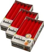Świece - Bolsius Świeca stołowa walec 5H 17CM 30szt CZERWONA BOLSIUS9101 - miniaturka - grafika 1
