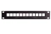 Akcesoria do szaf serwerowych - Sabaj-System Patch Panel do szaf rack 10" 1U 12P RJ45 bez wyposażenia 12 portów 10-0003 10-0003 - miniaturka - grafika 1