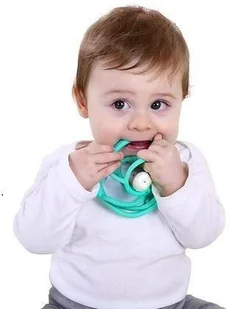 Mombella Gryzak dla dziecka z Grzechotką Ślimak Mombella blueocean-32862-0 - Gryzaki dla dzieci - miniaturka - grafika 3