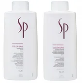 Zestawy kosmetyków damskich - Wella Sp Color Save Szampon 1000 + Odżywka 1000 - miniaturka - grafika 1