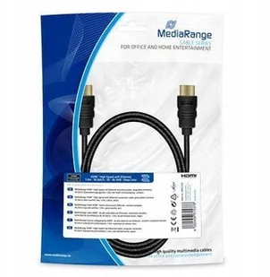 MediaRange Kabel HDMI MediaRange MRCS195 HDMI/HDMI with Ethernet , 1.0m, czarny MRCS195 - Kable - miniaturka - grafika 2