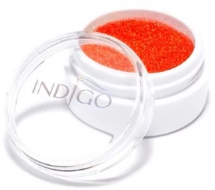 Indigo Indigo EFEKT SYRENKI NEON pyłek neonowa ORANGE 5902188535280 - Ozdoby do paznokci - miniaturka - grafika 2