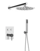 Stelaże i zestawy podtynkowe do WC - SEA HORSE Zestaw podtynkowy OVE CHROME+BLACK STICK z baterią mieszaczową chrom/czarny BJV309-SB2 - miniaturka - grafika 1