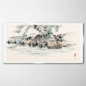 Obrazy i zdjęcia - PL Coloray Obraz Szklany Abstrakcja Drzewo Woda 100x50cm - miniaturka - grafika 1