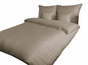 Pościel satyna bawełniana CIEMNY BEŻ 041/180x200 POSATBAW/180X200/CBEZ - Pościel - miniaturka - grafika 2