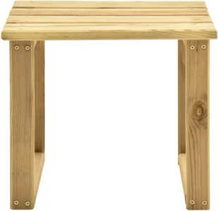 vidaXL Leżak ogrodowy ze stolikiem i poduszką, impregnowana sosna! 3065845 - Leżaki ogrodowe - miniaturka - grafika 6