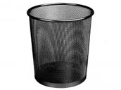 Kosze na śmieci - TIERRA Kosz siatkowy na śmieci okrągły 18 litrów czarny SKO295/CZ - miniaturka - grafika 1