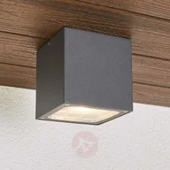 Lampy ogrodowe - Lampenwelt.com Tanea - lampa sufitowa LED w formie kostki, IP54 - miniaturka - grafika 1