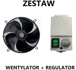 Wentylator przemysłowy osiowy 500mm YWF-4E-500B-137/35-G - tłoczący + Regulator obrotów Wentylator tłoczący 500mm + Regulator obrotów - Wentylatory przemysłowe - miniaturka - grafika 4