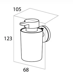 Tiger Urban Dozownik na mydło w płynie wiszący biały 13160.3.01.46 - Wieszaki łazienkowe - miniaturka - grafika 5