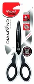 Nożyczki - Maped m692310  nożyce Diamond, 17 cm, asymetryczny, czarny/biały 692310 - miniaturka - grafika 1
