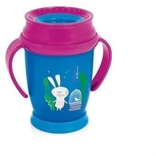 Lovi Kubek Niekapek 360 Retro Z Uchwytami 210 Ml Miętowy - Kubki dla dzieci - miniaturka - grafika 6