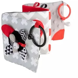 canpol Babies Pluszowa kontrastowa książeczka edukacyjna Sensory Toys 68/081 - Zabawki sensoryczne - miniaturka - grafika 2