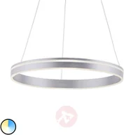 Systemy inteligentnych domów - Paul Neuhaus Inteligentna lampa wisząca stal 59 cm z pilotem - Ronith - miniaturka - grafika 1