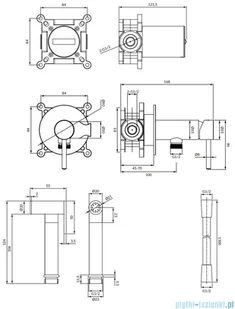 Omnires Y zestaw bidetowy punktowy podtynkowy 1-funkcyjny złoto szczotkowane SYSYBI2GLB | - Zestawy prysznicowe - miniaturka - grafika 2