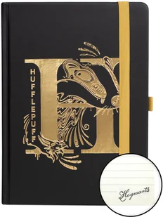 Pyramid International Notatnik Skórzany Foliowany Hufflepuff Harry Potter - Gadżety dla graczy - miniaturka - grafika 2