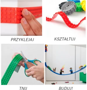 Epee Zestaw Mayka - klockomania - taśma 2m Poczwórna kolor zielony + Mayka - baza do budowania 20 x 20 cm KOLOR ZIELONY 8595582230584 - Klocki - miniaturka - grafika 11