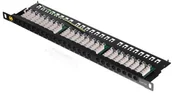 Szafy rack - NetRack Patch panel 19'' 24-porty kat. 5e UTP, 0,5U/1U z półką 104-10 - miniaturka - grafika 1