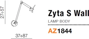 Azzardo Stelaż ZYTA WALL S AZ1844 LED AZ1844 - Lampy ścienne - miniaturka - grafika 2