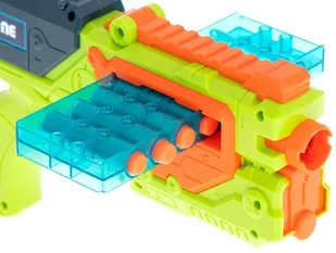 Wyrzutnia pistolet Storm Zone strzałki tarcza zielona KX6140_1 - Zabawki militarne - miniaturka - grafika 5