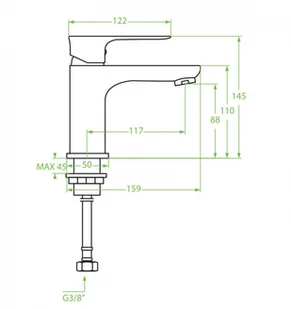 Laveo Raila BLL 622D - Baterie umywalkowe - miniaturka - grafika 3