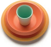 Zestawy naczyń dla dzieci - Alessi A di Naczynia dla dzieci Giro Kids pomarańczowe 3 el. UNS05S1 - miniaturka - grafika 1