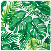 Dekoracje i nakrycia stołu na imprezę - UNIQUE Serwetki Tropikalne Liście - 33 cm - 16 szt. U72672 - miniaturka - grafika 1