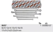 Klucze i nasadki - Beta KPL.KL.OCZK.PROSTYCH B.DŁ.8-24MM 7SZT. 88/S7 - miniaturka - grafika 1