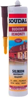 Silikony - Soudal Silikon neutralny 280 ml brązowy - miniaturka - grafika 1