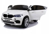 Pojazdy elektryczne dla dzieci - Import LEANToys BMW X6M Białe 2841 - miniaturka - grafika 1