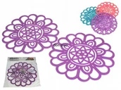 Obrusy i serwetki - SILIKONOWE PODKŁADKI OCHRONNE BLAT STÓŁ 2szt 21cm - miniaturka - grafika 1