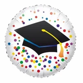 Balony i akcesoria - Amscan Balon foliowy Standard Graduation, okragly, zapakowany, 43 cm 3771601 - miniaturka - grafika 1