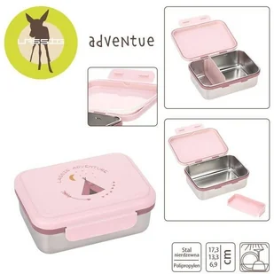 Lassig Lassig - Lassig Lunchbox ze Stali Nierdzewnej Adventure Tipi - Lunch boxy - miniaturka - grafika 3