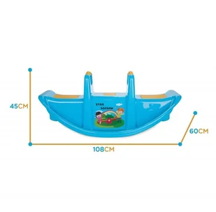 Woopie Lumarko Bujak Wieloosobowy Star Huśtawka Równoważna Niebieska 30869 Lek - Zabawki na biegunach - miniaturka - grafika 2