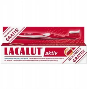 LABOVITAL .LACALUT pasta 75ml AKTIV +szczot. czer& - Pasty do zębów - miniaturka - grafika 3