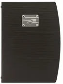 Wyposażenie lokali gastronomicznych - Securit Rio A4 uchwyt na menu z jedną podwójną wkładką - czarny MC-RCA4-BL-FK - miniaturka - grafika 1