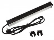 Listwy zasilające - ABCVISION Listwa zasilająca 1U 19" 7 gniazd kątowa PD-7K/KAT - miniaturka - grafika 1