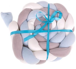 Ochraniacz Otulacz do łóżeczka warkocz 2m - Ochraniacze do łóżeczka - miniaturka - grafika 20