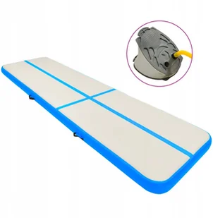 Mata gimnastyczna z pompką, 800x100x15 cm, Pvc, ró - Maty do ćwiczeń - miniaturka - grafika 2