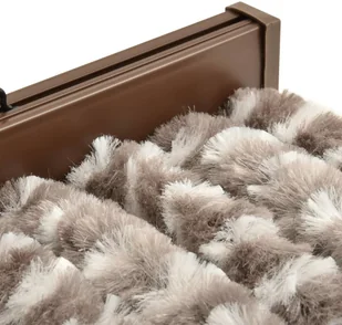 vidaXL Zasłona przeciwko owadom, kolor taupe i biel, 56x185 cm, szenil vidaXL - Akcesoria do okien - miniaturka - grafika 5