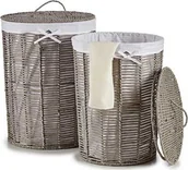 Kosze na bieliznę - Kipit Kosz na pranie  kosz na bieliznę 44x44x56 cm szary trzcinowy 2 szt twm_994367 - miniaturka - grafika 1